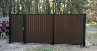 Купить распашные ворота из профнастила Ростов, цена от 2778 руб.